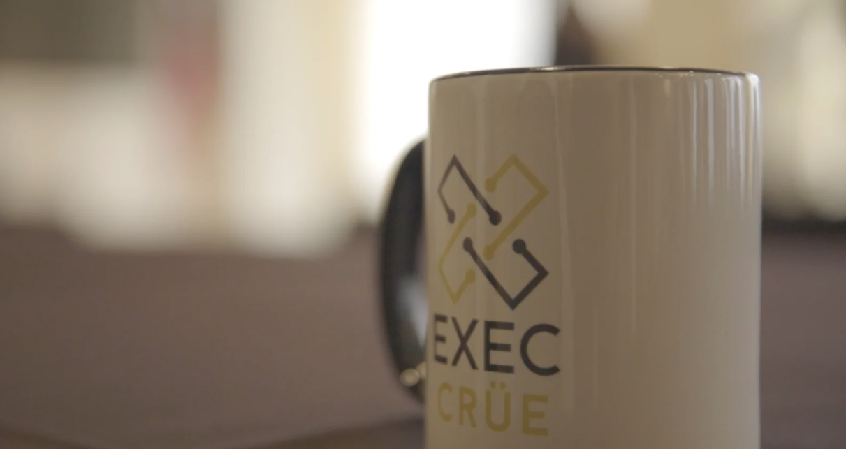 Exec Crüe branded mug